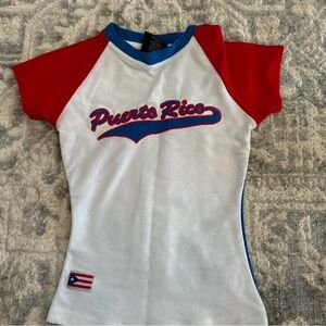 Puerto Rico Baby Crop Tee